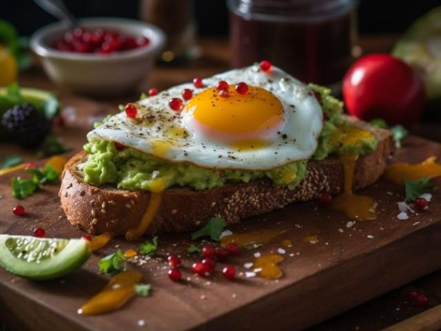 Avocado toast & oeuf au plat